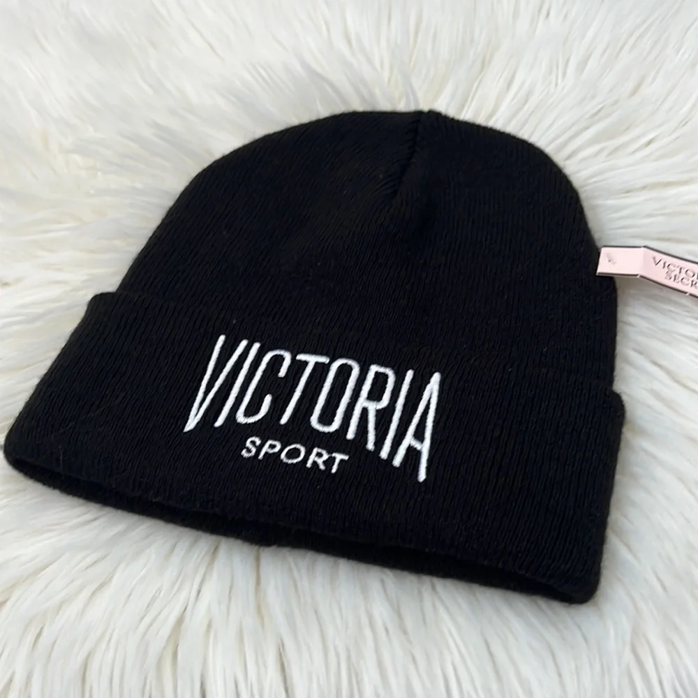 Victoria Sport Victorias Secret Black Beanie One Size